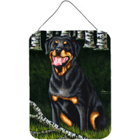 "Caroline's Treasures Backwoods Companion Rottweiler Wall or Door Hanging Prints AMB1388DS1216, 16HX12W, Multicolor"