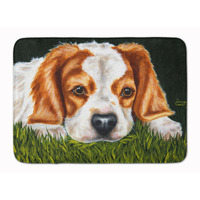 "Caroline's Treasures Cavalier Spaniel in the Grass Floor Mat, 19"" x 27"", Multicolor"