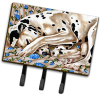 "Caroline's Treasures AMB1407TH68 Bed of Roses Dalmatian Leash or Key Holder, Large, Multicolor"