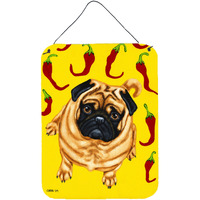 "Caroline's Treasures Pick a Pepper Pug Wall or Door Hanging Prints AMB1412DS1216, 16HX12W, Multicolor"