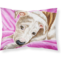 "Caroline's Treasures Dream Girl Pit Bull Fabric Standard Pillowcase AMB1413PILLOWCASE, Multicolor"