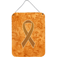 "Caroline's Treasures Orange Ribbon for Leukemia Awareness Wall or Door Hanging Prints, 16"" x 12"""