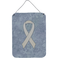 "Caroline's Treasures Clear Ribbon for Lung Cancer Awareness Wall or Door Hanging Prints, 16"" x 12"""