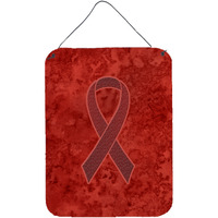"Caroline's Treasures Burgundy Ribbon for Multiple Myeloma Cancer Awareness Wall or Door Hanging Prints, 16"" x 12"""