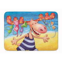"Caroline's Treasures Moose on the Beach Floor Mat, 19"" x 27"", Multicolor"