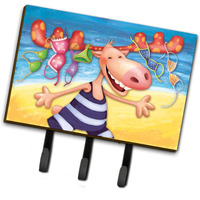 "Caroline's Treasures Moose on the Beach Leash or Key Holder APH0073TH68, Triple, Multicolor"