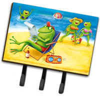 "Caroline's Treasures Frogs on the Beach Leash or Key Holder APH0080TH68, Triple, Multicolor"