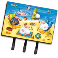 "Caroline's Treasures Party Pigs on the Beach Leash or Key Holder APH0081TH68, Triple, Multicolor"