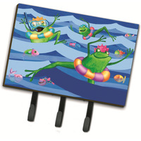 "Caroline's Treasures Frogs Swimming Leash or Key Holder APH0089TH68, Triple, Multicolor"