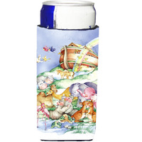"Caroline's Treasures APH0229MUK Noah's Ark Michelob Ultra Koozies For Slim Cans, Multicolor"