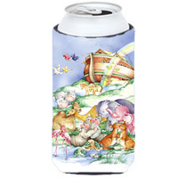 "Caroline's Treasures APH0229TBC Noah's Ark Tall Boy Koozie Hugger, Multicolor"