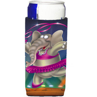 "Caroline's Treasures APH0249MUK Elephant Ballerina Michelob Ultra Koozies For Slim Cans, Multicolor"