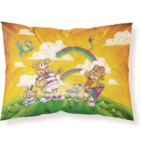 "Caroline's Treasures Bears Flying a Kite Fabric Standard Pillowcase APH0374PILLOWCASE, Multicolor"
