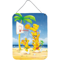 "Caroline's Treasures Bears playing Basketball Wall or Door Hanging Prints APH0388DS1216, 16"" x 12"", Multicolor"