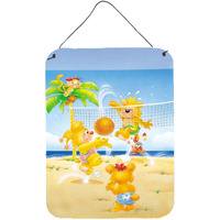 "Caroline's Treasures Bears playing Volleyball Wall or Door Hanging Prints APH0389DS1216, 16"" x 12"", Multicolor"