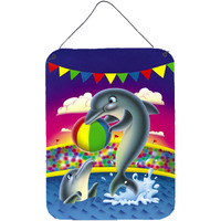"Caroline's Treasures Dolphins performing for the crowds Wall or Door Hanging Prints APH0417DS1216, 16"" x 12"", Multicolor"