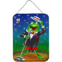 "Caroline's Treasures Frog Comedy Routine Wall or Door Hanging Prints APH0523DS1216, 16HX12W, Multicolor"