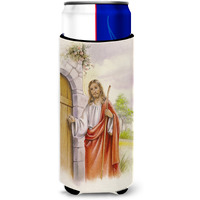 "Caroline's Treasures Jesus Knocking At the Door Michelob Ultra Hugger For Slim Cans, Multicolor"
