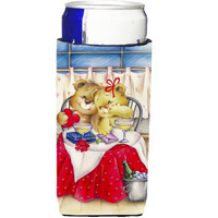 "Caroline's Treasures APH0926MUK Teddy Bears In Love Valentine's Day Michelob Koozies For Slim Cans, Multicolor"