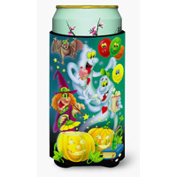 "Caroline's Treasures Witch Party with The Ghosts Halloween Tall Boy Koozie Hugger, Multicolor"