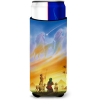 "Caroline's Treasures Shepherds being Guided Christmas Michelob Ultra Koozies for slim cans, Multicolor"