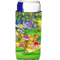 "Caroline's Treasures APH0976MUK Picnic Time Animals Michelob Ultra Koozies For Slim Cans, Multicolor"