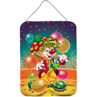 "Caroline's Treasures Happy Birthday Clown Wall or Door Hanging Prints APH1662DS1216, 16"" x 12"", Multicolor"