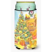 "Caroline's Treasures Toys Around The Christmas Tree Tall Boy Koozie Hugger, Multicolor"