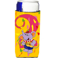 "Caroline's Treasures APH2159MUK Happy 2nd Birthday Age 2 Michelob Ultra Koozies For Slim Cans, Multicolor"
