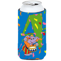 "Caroline's Treasures APH2162TBC Happy 4th Birthday Age 4 Tall Boy Koozie Hugger, Multicolor"