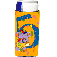 "Caroline's Treasures APH2163MUK Happy 5th Birthday Age 5 Michelob Ultra Koozies For Slim Cans, Multicolor"