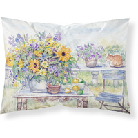 "Caroline's Treasures Patio Bouquet of Flowers Fabric Standard Pillowcase APH3566PILLOWCASE, Multicolor"