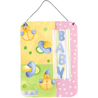 "Caroline's Treasures New Baby Wall or Door Hanging Prints APH3631DS1216, 16"" x 12"", Multicolor"