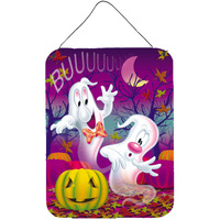 "Caroline's Treasures Buuu Ghosts Halloween Wall or Door Hanging Prints APH3798DS1216, 16HX12W, Multicolor"