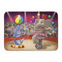 "Caroline's Treasures Circus Elephand and Dolphin Floor Mat, 19"" x 27"", Multicolor"