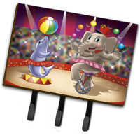 "Caroline's Treasures Circus Elephand and Dolphin Leash or Key Holder APH3816TH68, Triple, Multicolor"