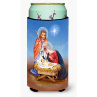 "Caroline's Treasures Christmas Nativity Tall Boy Koozie Hugger, Multicolor"