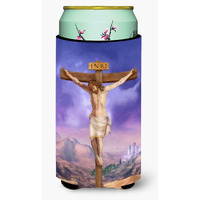 "Caroline's Treasures Easter Jesus Crucifixion Tall Boy Koozie Hugger, Multicolor"