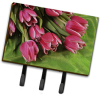 "Caroline's Treasures Pink Tulips Leash or Key Holder APH5048TH68, Triple, Multicolor"