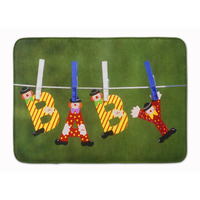 "Caroline's Treasures New Baby Clown Clothesline Floor Mat, 19"" x 27"", Multicolor"