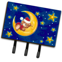 "Caroline's Treasures Bear Sleeping in the Moon and Stars Leash or Key Holder APH514BTH68, Triple, Multicolor"