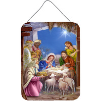 "Caroline's Treasures The Wise Men at the Nativity Christmas Wall or Door Hanging Prints APH5603DS1216, 16HX12W, Multicolor"