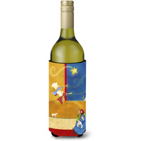 "Caroline's Treasures Contemporary Nativity Christmas Wine Bottle Koozie Hugger, 750ml, Multicolor"