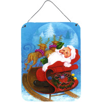 "Caroline's Treasures Christmas Santa Claus Good Night Wall or Door Hanging Prints APH5775DS1216, 16HX12W, Multicolor"