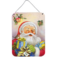 "Caroline's Treasures Christmas Santa Claus Presents Wall or Door Hanging Prints APH5814DS1216, 16HX12W, Multicolor"