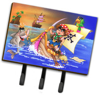 "Caroline's Treasures Boy Playing Piriate with Dolphin Leash or Key Holder APH6105TH68, Triple, Multicolor"