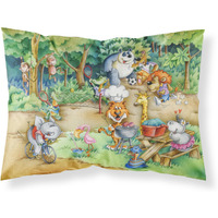 "Caroline's Treasures Animals at A Picnic Fabric Standard Pillowcase APH6821PILLOWCASE, Multicolor"