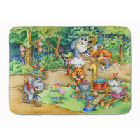 "Caroline's Treasures Animals at A Picnic Floor Mat, 19"" x 27"", Multicolor"