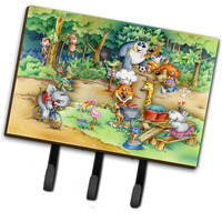 "Caroline's Treasures Animals at A Picnic Leash or Key Holder APH6821TH68, Triple, Multicolor"