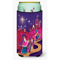 "Caroline's Treasures Christmas Wise Men In Purple Tall Boy Koozie Hugger, Multicolor"
